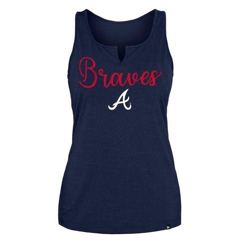 MLB Atlanta Braves Women's Bi-Blend Heather T-Shirt - XS