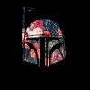 Men's Star Wars Boba Fett Floral Print Helmet Pull Over Hoodie - 2 of 4