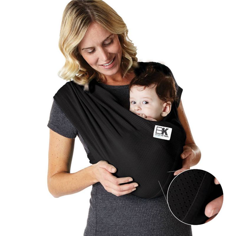 Baby K'tan Breeze Baby Carrier - Black - Small, 1 of 8