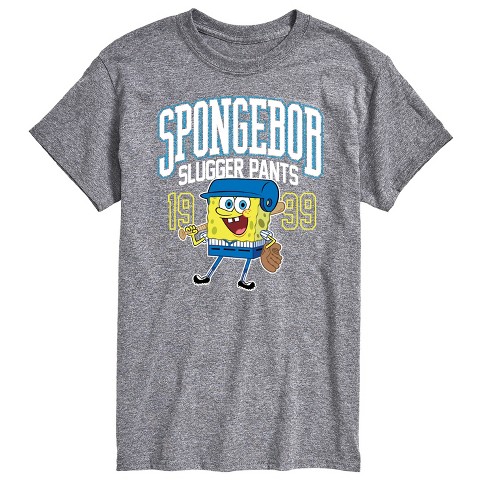 Men's - SpongeBob SquarePants - SpongeBob Slugger Pants Baseball Short Sleeve Graphic T-Shirt - image 1 of 4