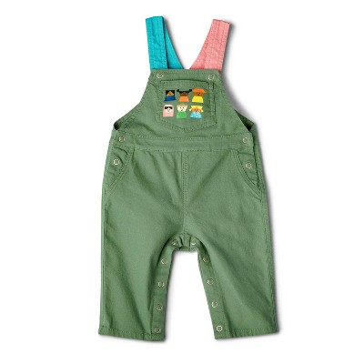 Baby Adaptive Kids-Print Overalls - Christian Robinson x Target Green Newborn