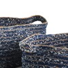 Plum & Post Denim Oval Baskets, Set Of 2 - 2 of 3