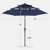 Best Choice Products 10ft 3-Tier Patio Umbrella, Market Sun Shade w/ Tilt Adjustment, Easy Crank - 2 of 4