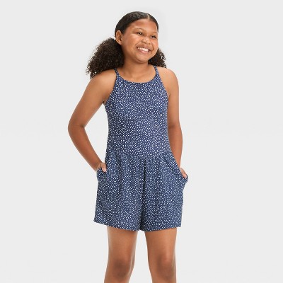 Girls Fashion Romper All in Motion Navy Blue S