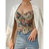 Vintage Floral Cami Top with Corset Waist - 2 of 4