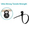 Monoprice 8-inch Mountable Head Cable Tie, 100pcs/Pack, 40 lbs Max Weight - Black - 3 of 4