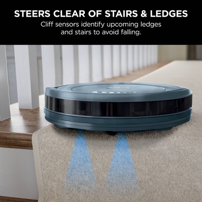 Dark Blue Cordless Robotic Vacuum with Smart Control