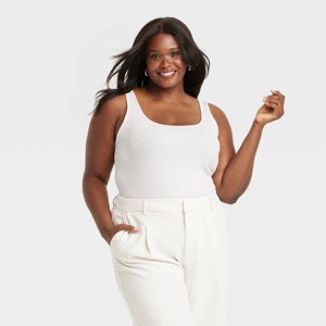 Women's Slim Fit Layered Tank Top - A New Day™ - 1 of 3