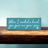 Slickblue Pet Quote Wood Sign, When I Needed a Hand You Gave Me Your Paw, 3.5x10 Rustic Plaque - 3 of 3