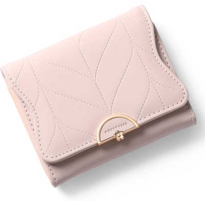 FATMOON Wallet for Women - Stylish RFID Blocking Leather Wallet- Bifold Card Holder with Zipper Coin Pocket,for Daily Use,Travel