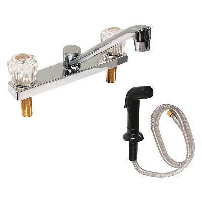 Dominion Faucets  Low Arc,Chrome,,Plastic 77-1206