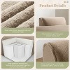 Oversized Modular Sofa Upholstered Sofa Sleeper Sofa, No Assembly Needed, Fully Compressed, Khaki-ModernLuxe - 4 of 4
