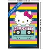 Trends International Hello Kitty: 2016 General - Vintage Cassette Tape Framed Wall Poster Prints - 3 of 4