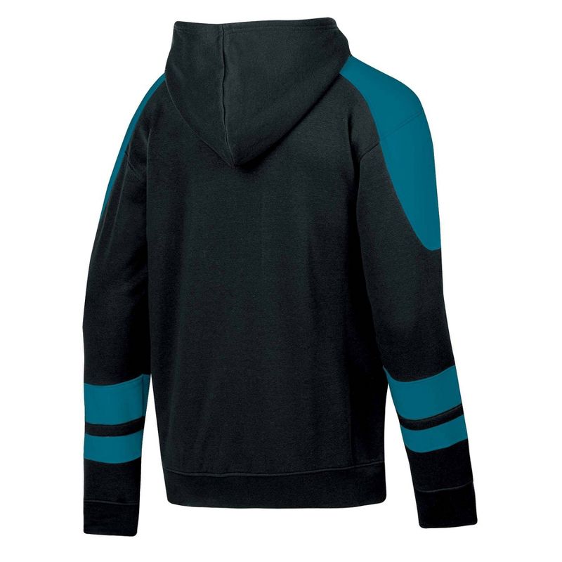 NHL San Jose Sharks Men&#39;s Hooded Sweatshirt with Lace, 2 of 4