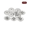 Unique Bargains Alloy Invisible Durable High Hardness Buckle Fasteners Press Studs Buttons 5 Pcs - 3 of 4