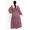 Women's Plus Size Maxi Lexie Prt - retro ditsy | CITY CHIC - image 3 of 4