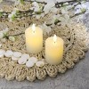 LumiPur 2pk 2"x3" Signature Natural Glow Flickering Flameless LED Wax Pillar Candle Linen White - 2 of 4