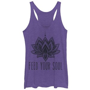 Women's CHIN UP Feed Your Soul Racerback Tank Top - 1 of 3