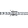 EVERLY JEWELRY | Sterling Silver 13.90 CT TGW Created White Sapphire Tennis Bracelet, 7 inch - 4 of 4