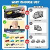 Skirfy Carrier Truck Toys for ages 3+, Portable & Double Side Storage Toy with 12 Race Cars, black - 2 of 4