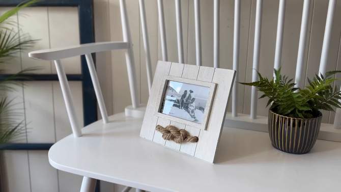 4x6 Inch Rope Knot Picture Frame MDF & Glass by Foreside Home & Garden, 2 of 9, play video