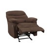 Microfiber Motion Recliner, Comfortable Living Room Reclining Chair with Pillow-Top Arms - 4 of 4
