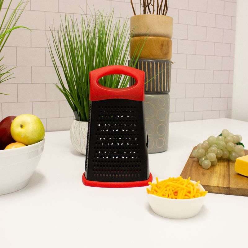 BergHOFF CooknCo 10" Non-Stick Grater, Red & Black, 5 of 7