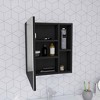 Depot E-Shop Medicine 19H" Single Door Cabinet With Mirror, Five Interior Shelves - 3 of 4