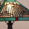 Chloe Lighting Innes Mission Tiffany-Style Blackish Bronze 1 Light Table Lamp 12" Wide - 3 of 4