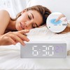 Unique Bargains Plastic Digital Corded Adjustable Accurate Dimmable Electric Alarm Clock 6.3 x 2.4 x 1 inch - 3 of 4