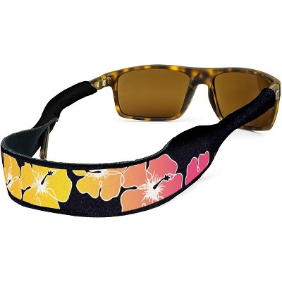 Croakies XL Croakies Eyewear Retainer, Hibiscus|Made in USA|Made of durable woven Climbing rope