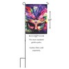Dicksons Magnolia Garden Outdoor Flag Decoration For Garden, Yard, Or Walkway Standard 13 x 18, Weather Resistant Polyester, Mardi Gras Mask - 2 of 2