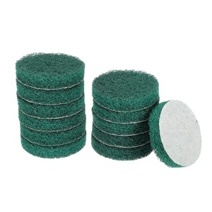 Unique Bargains Home Kitchen Cleaning Tools and Accessories Scouring Pads 3 Inch 12 Pcs - 1 of 3