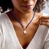 Ross-Simons 13-15mm Cultured Baroque Pearl and 4.5-5mm Lapis Bead Toggle Necklace in 18kt Gold Over Sterling Size 18 - 2 of 3