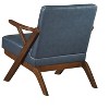 Sapphtopaz Accent Chair Solid Rubberwood Frame Modern Leather Lounge Chair Living Room Chair Comfy Chair for Living Room - 4 of 4