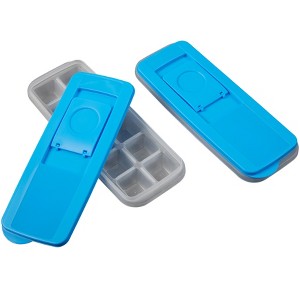 The Lakeside Collection Covered Ice Trays - Ice Maker with Lid for Easy Filling - Set of 2 - 1 of 4