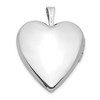 Black Bow Jewelry 14k White Gold Polished Heart Locket, 20mm - 3 of 4