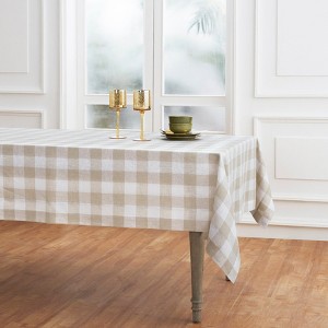 Solino Home Linen Buffalo Check Tablecloth - 1 of 4