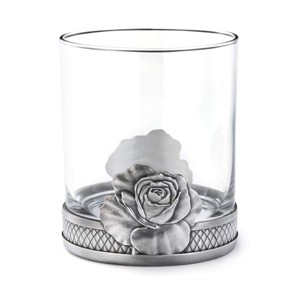 Royal Selangor Hand Finished Woodland Collection Pewter Rose Whisky Tumbler Gift - 1 of 4