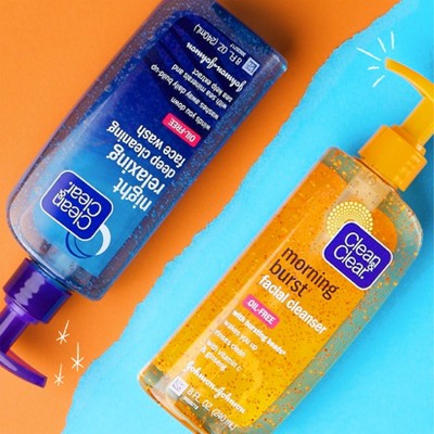 night relaxing deep cleansing face wash español