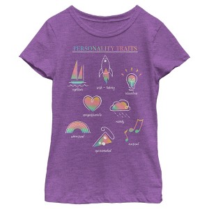 Girl's Soul Personality Book T-Shirt - 1 of 4