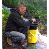 Sluice Fox 36 inch portable sluice box for gold prospecting; Gold classifier mount at sluice box header - 4 of 4