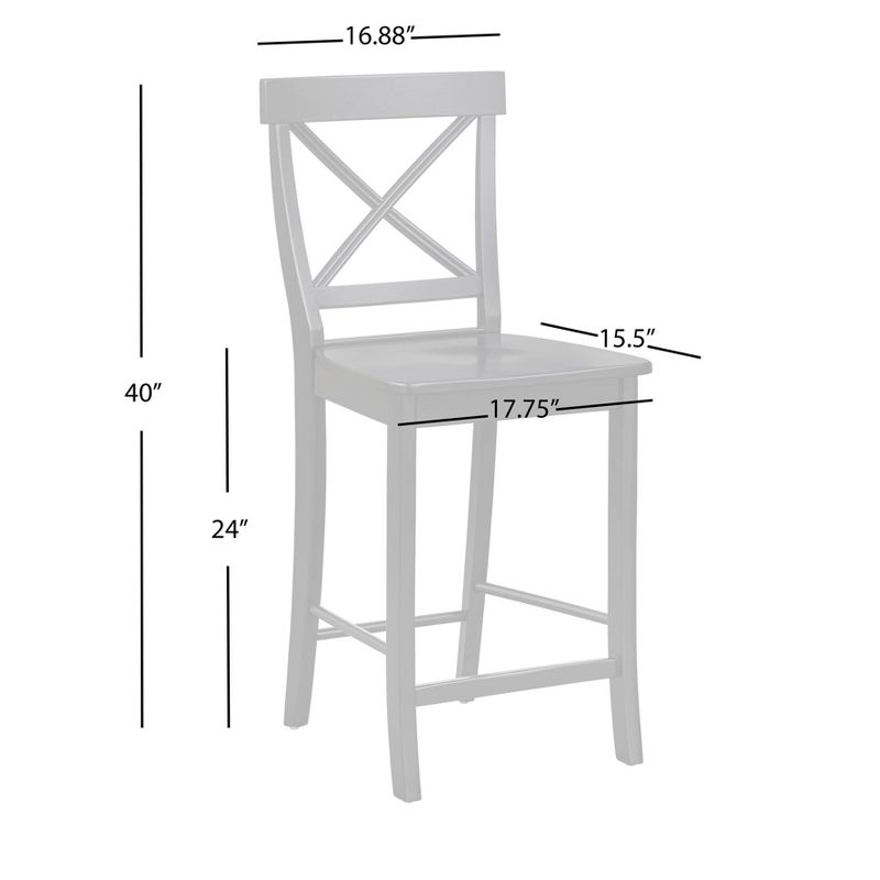 Set of 2 24" Albury Counter Height Barstools - Buylateral, 5 of 6