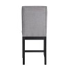 7pc Yves Counter Height Dining Set - Steve Silver Co.: Modern, Extendable, Upholstered Stools - 3 of 4