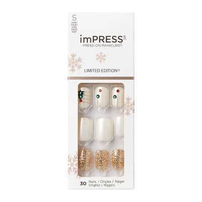 imPRESS Press-on Manicure Limited Edition Press-On Fake Nails - Snowfall - 30ct