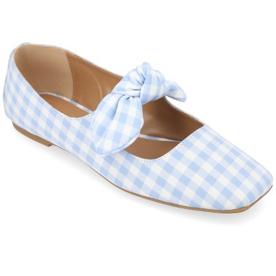 Journee Collection Womens Seralinn Mary Jane Slip On Square Toe Flats