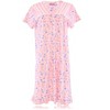 JEFFRICO Womens Nightgowns Short Sleeve Sleepwear Soft Pajama Dress Nightshirts - 2 of 4