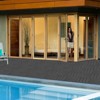 Gulches Interlocking Deck Tiles Flooring, 12.00"x12.00"(Pack of 44), Patio Flooring Outdoor  for Garden Poolside Front/Back Yard, Light gray - 3 of 4