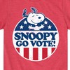 Boys' - Peanuts - Snoopy Go Vote Short Sleeve Graphic T-Shirt - 2 of 4