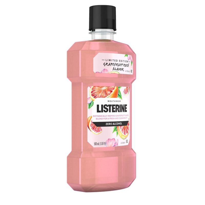 Listerine Zero Alcohol Mouthwash - Grapefruit Rose Limited Edition Flavor - 16.9 fl oz, 4 of 10